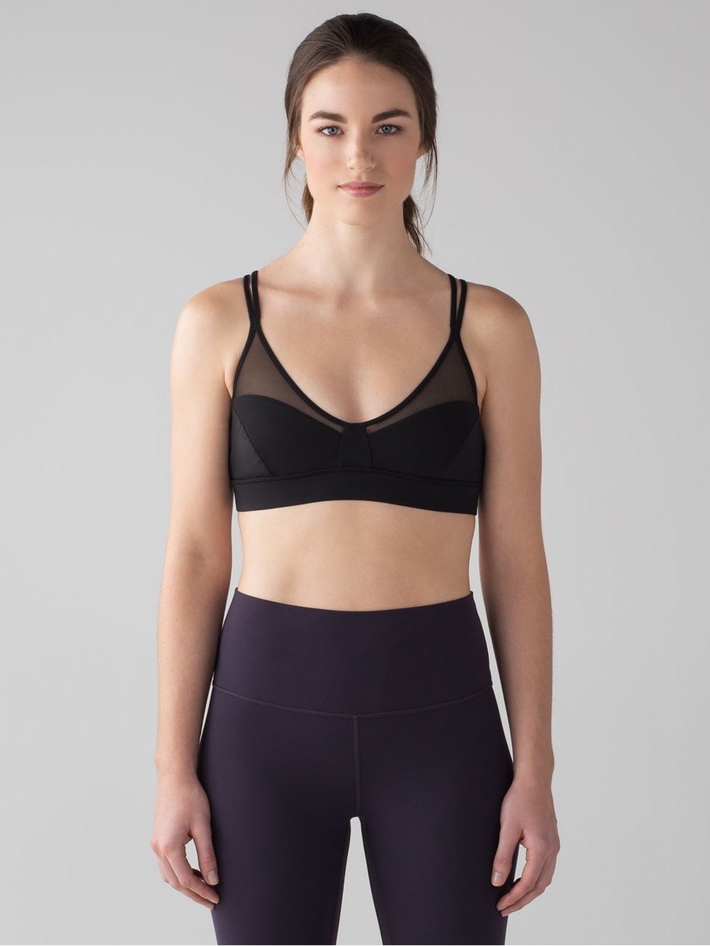 Lululemon Anew Bra Black Women’s Size 12 Light Support Sports Bra No Pads